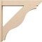 Ekena Millwork 7 1/2-in W x 44-in D x 44-in H Funston Slat Rough Cedar Woodgrain TimberThane Outlooker, Primed Tan OUTUR075X44X44FST24RCPR - alternate 3